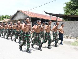 Lari Siang Bersenjata Bakar Semangat Prajurit Lanal TBA