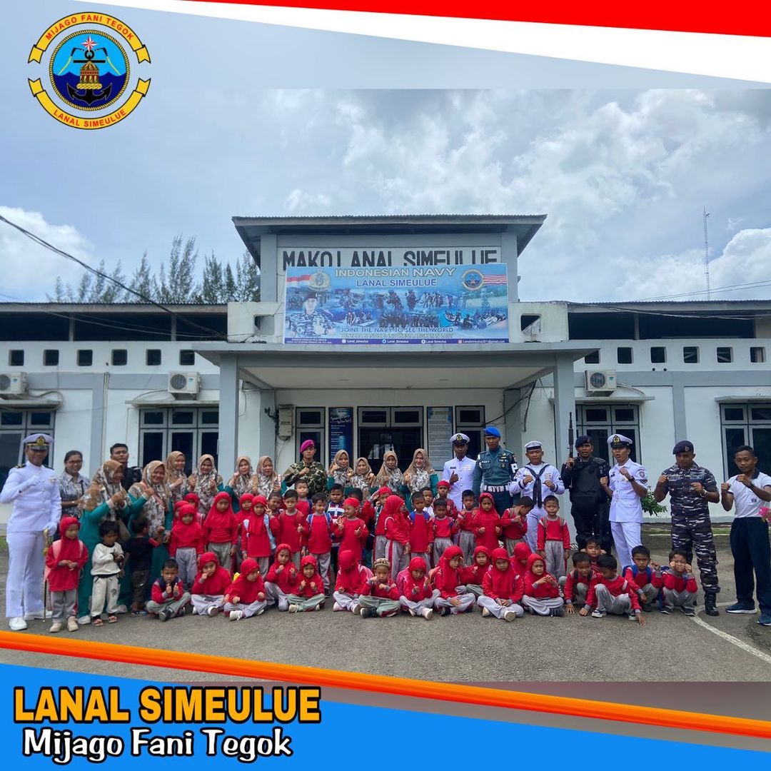 Edukasi Field Trip Kemaritiman, Lanal Simeulue Terima Kunjungan TK Negeri Pertiwi Suka Karya