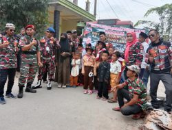 Markas Cabang LMP Kabupaten Serang Menyambut Milad Ke – 22 Tahun, Giat Berbagi Santunan Anak Yatim