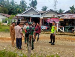 Polsek Tabir Laksanakan Koordinasi pada Korban Terpaan Angin Baling Baling Helicopter BNPB.