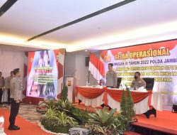 Kapolda Jambi Irjen Pol Rusdi Hartono  Membuka Kegiatan Gelar Operasional  Tw III Tahun 2022  Polda Jambi Dan Jajaran