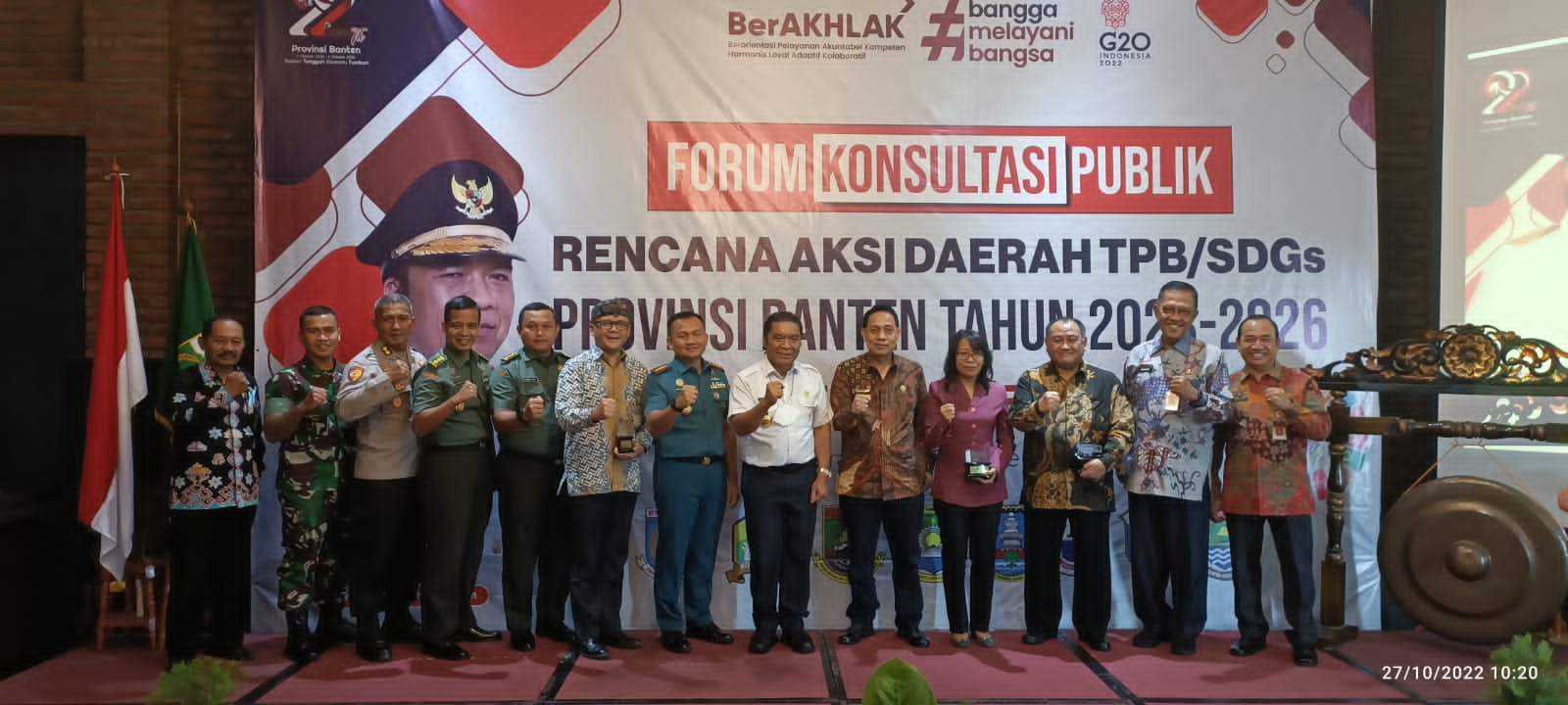 Polda Banten Hadiri Kegiatan Rencana Aksi Daerah Dengan Tujuan Pembangunan Berkelanjutan