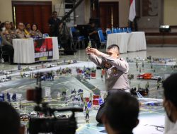 Waka Polri Komjen pol Gatot Edy  pramono Memimpin Kegiatan Tactical Floor Game Untuk Menyusun Taktik Strategi Pengamanan G20