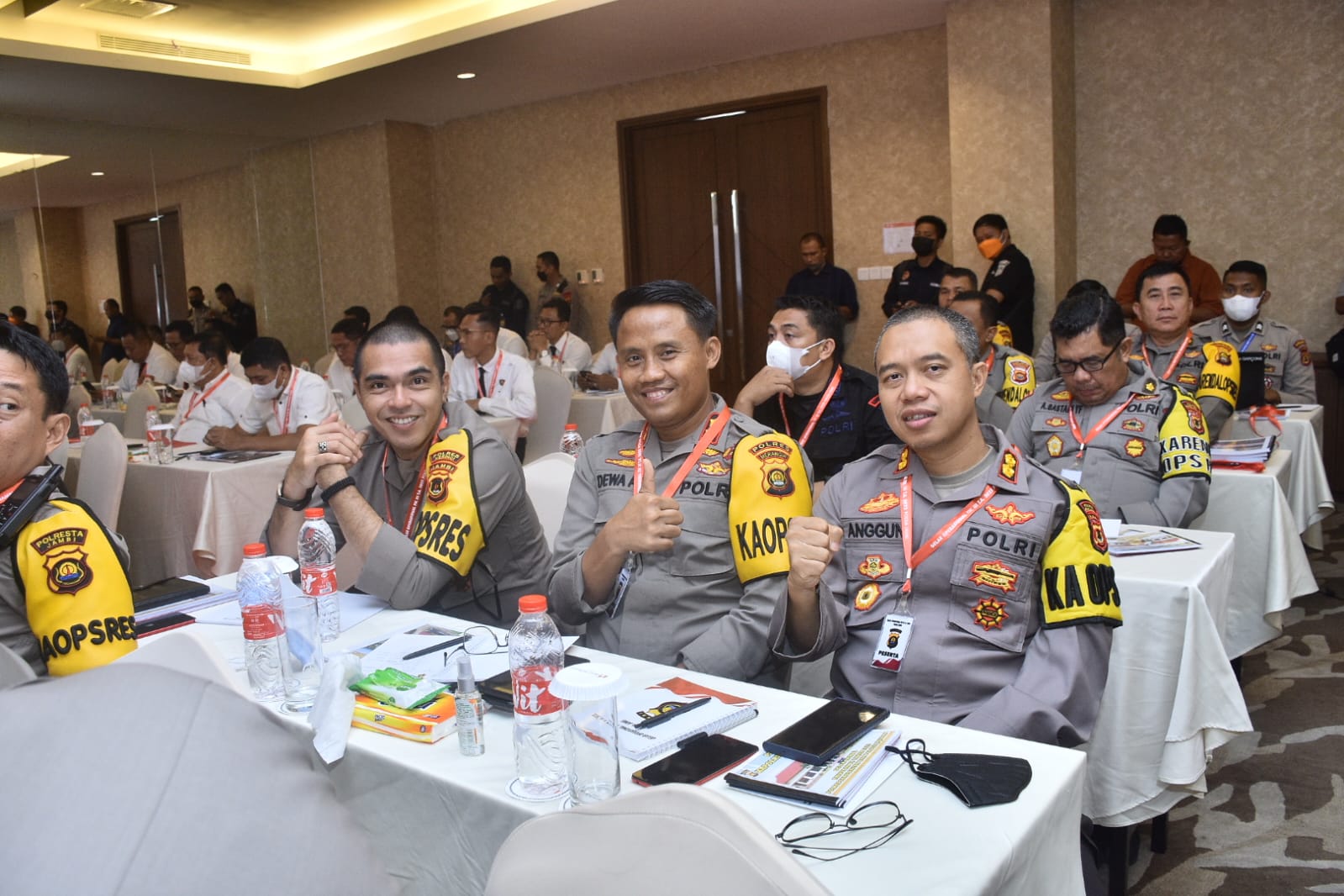 Kapolres Merangin Hadiri Gelar Operasional Triwulan Ke-III tahun 2022 di Polda Jambi.