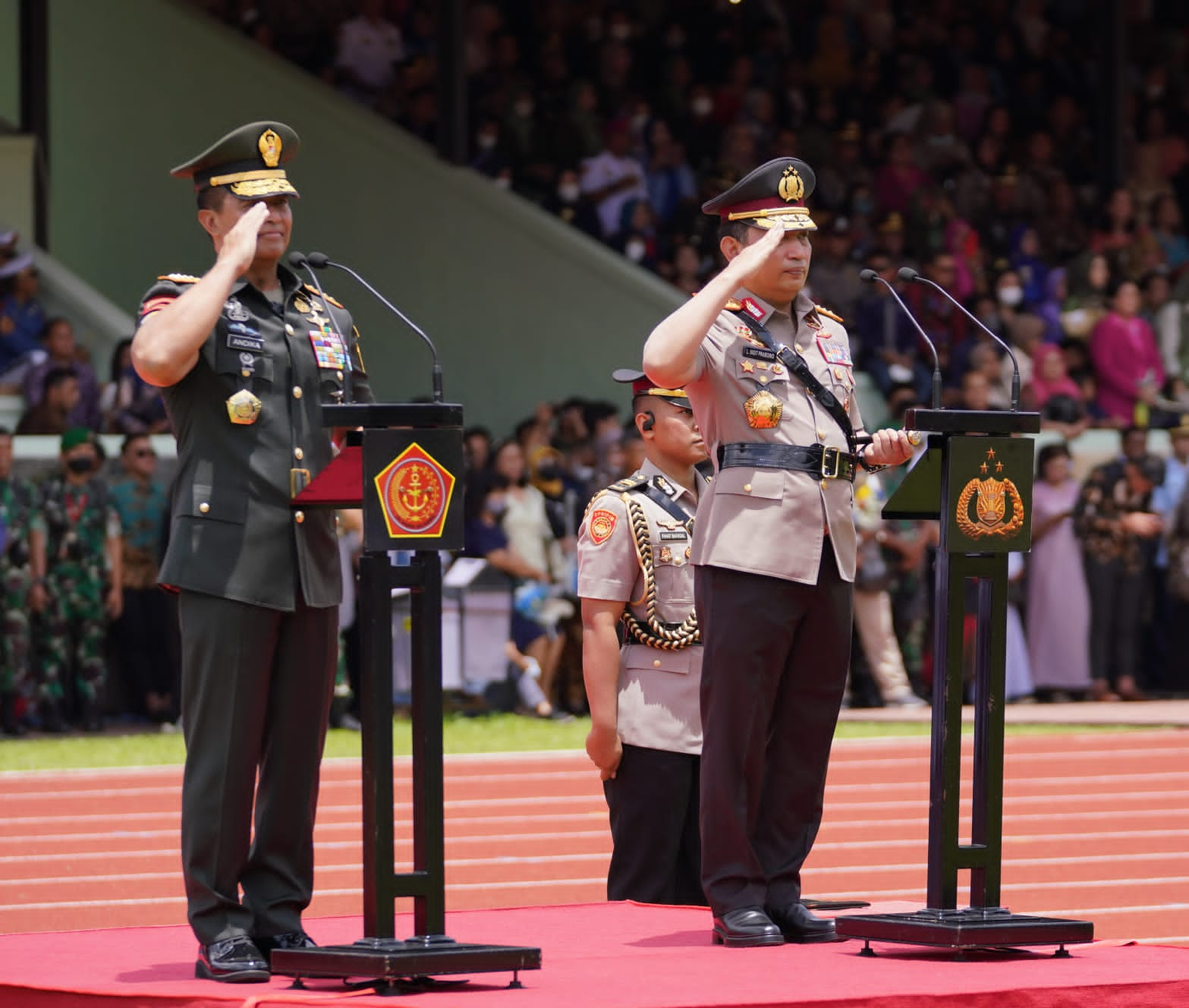 Pesan Kapolri Kepada  1028  Taruna : Sinergisitas Tni-Polri Akan Menjadi Stabilitas Keamanan Politik