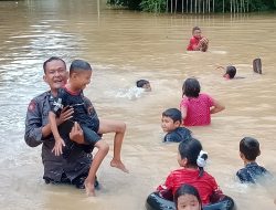 Terdampak Banjir,Warga RT 20 Dusun Baru Sungai Ulak,Polres Merangin Siaga