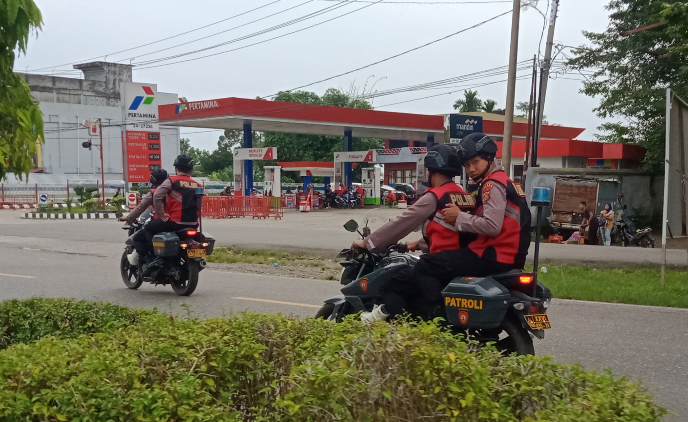 Patroli Kota Samapta Laksanakan Giat Kamtibmas di Bangko kota