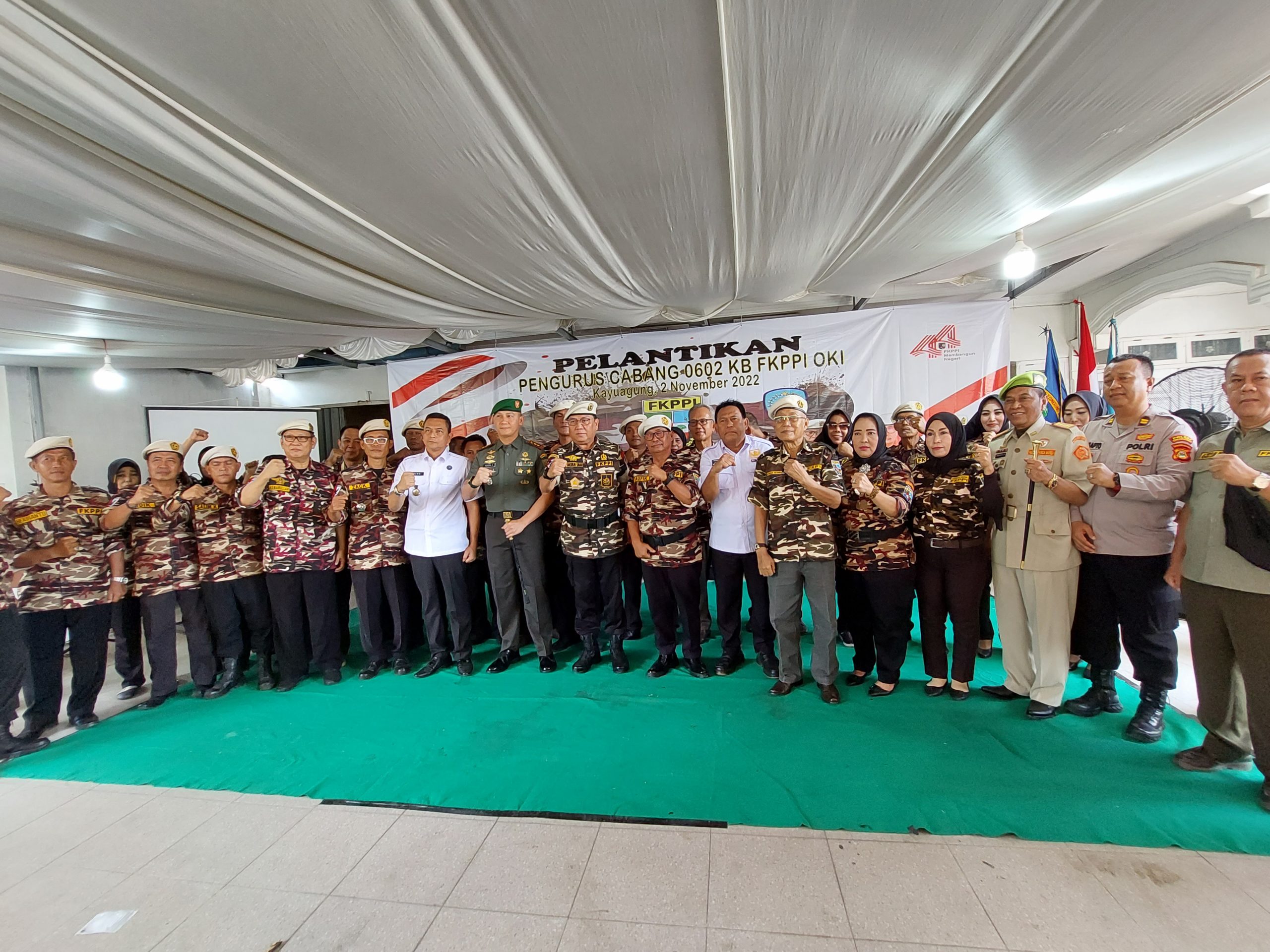 Pelantikan Pengurus Cabang 0602 KB FKPPI OKI Periode 2022 – 2027