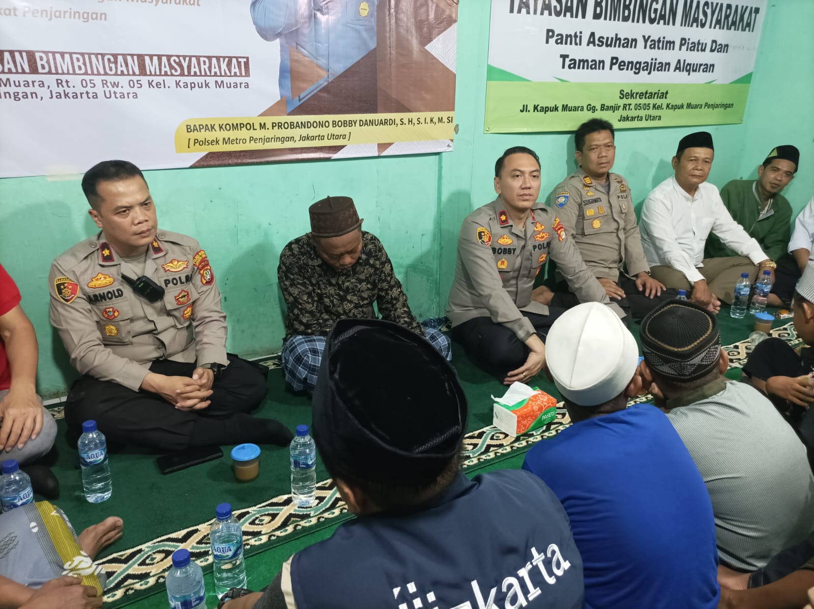 Kapolsek Metro Penjaringan Adakan Silahturahmi Dan Santunan Bersama Warga Di Kapuk Muara