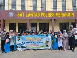 Kasat Lantas,Program Polisi Sahabat Anak,berikan Motivasi bahwa Polisi Ada Sebagai Pengayom Dan Pelayan Masyarakat juga Sebagai Guru