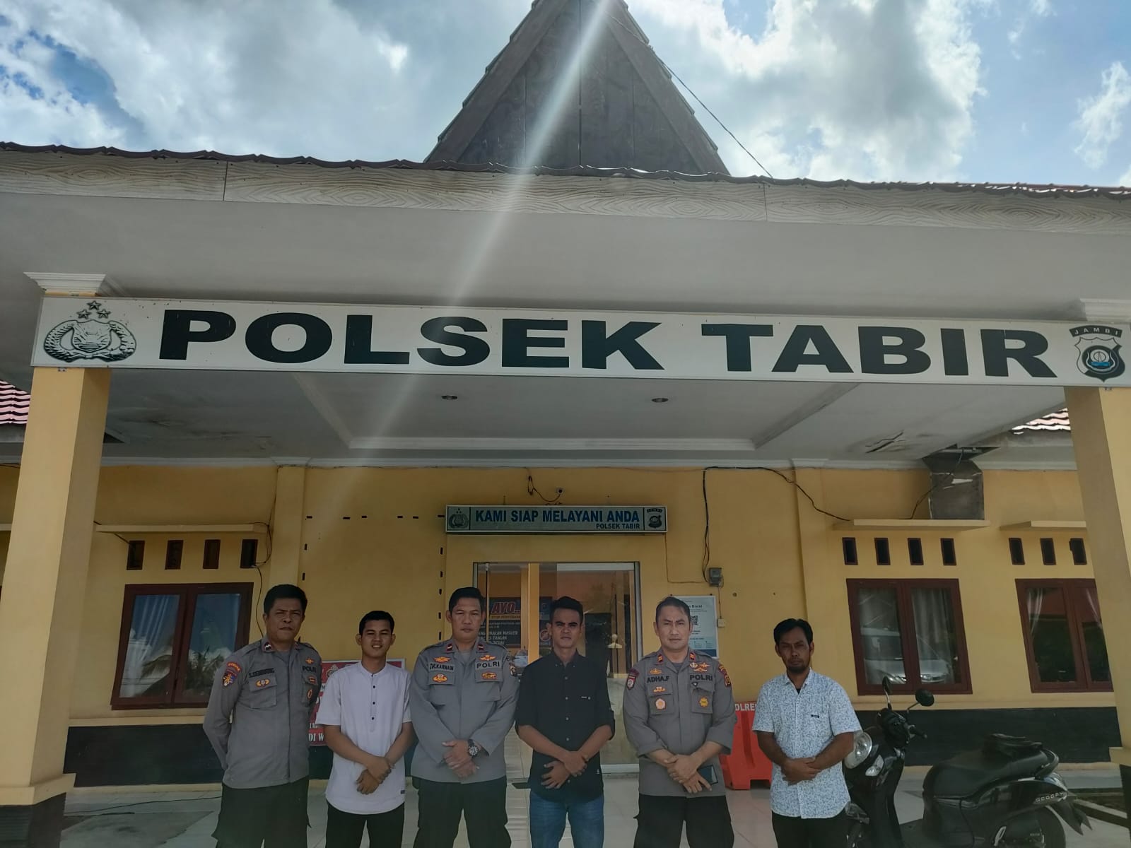 Polsek Tabir Terima Anggota Panwascam Tabir Ilir dan Tabir Timur