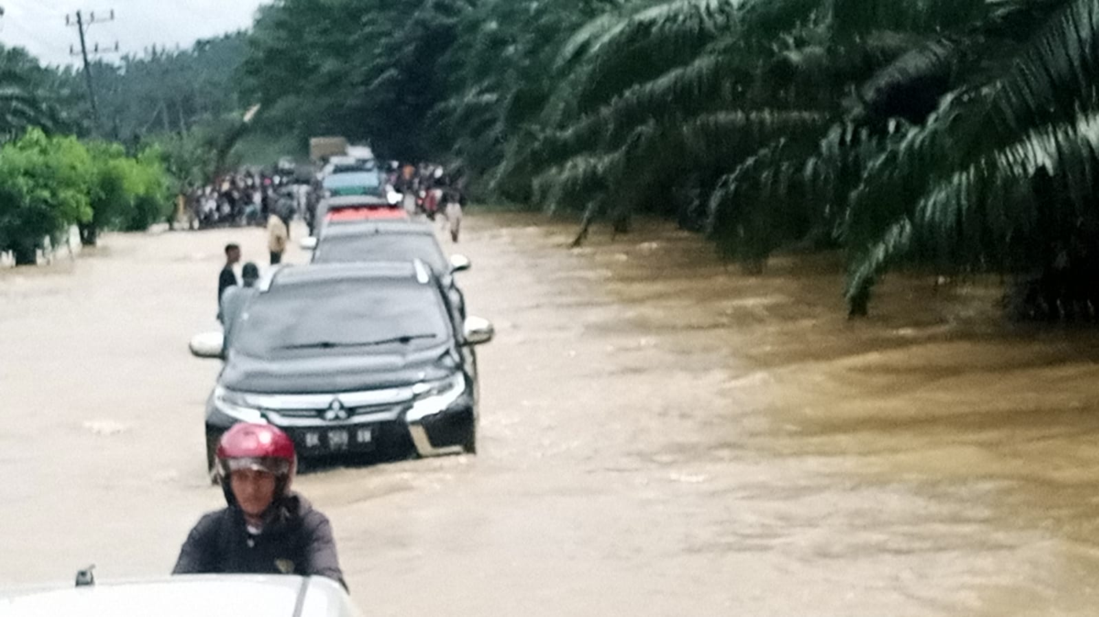 Tinjau Banjir Simpang Jernih, PJ Bupati Aceh Timur Terhadang Di Kejuruan Muda