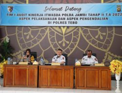 Polres Tebo KedatanganTim I Audit Kinerja Itwasda Polda Jambi Tahap II Tahun 2022