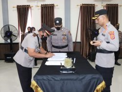 Kapolres Aceh Timur AKBP. Andy Rahmansyah. SIK Lantik AKP. Zulkifli. SH Sebagai Kasadpolairud.