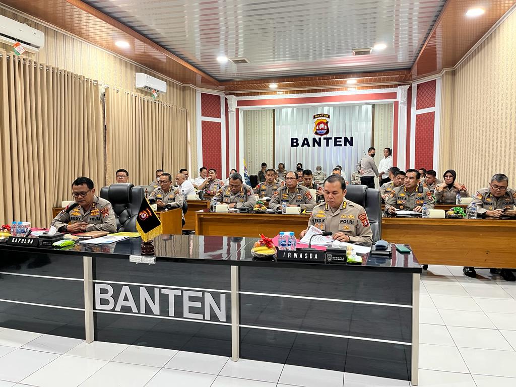 Polda Banten Gelar Anev Mingguan Terkait Gangguan Kamtibmas