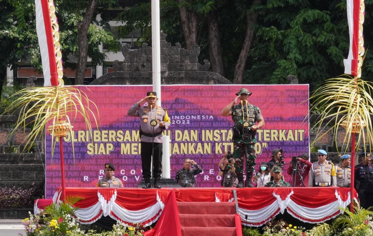 Gelar Pasukan dan peralatan, Kapolri dan Panglima TNI Ingin KTT G20 Berjalan Sukses