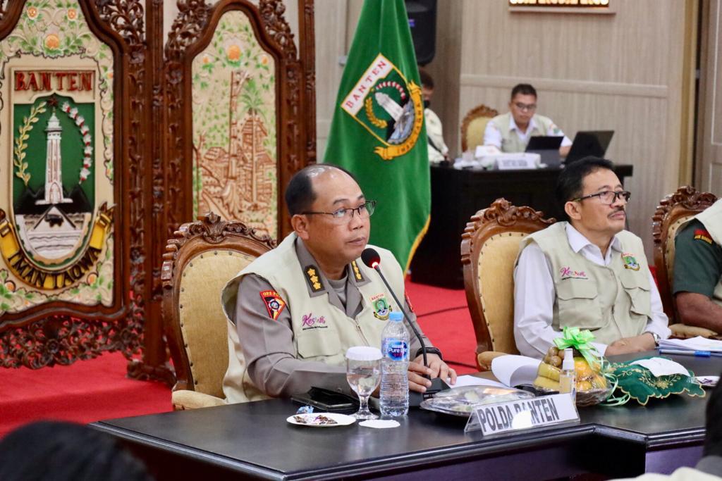 Karoops Polda Banten Hadiri Rapat Koordinasi Terpadu Penyakit Mulut dan kuku