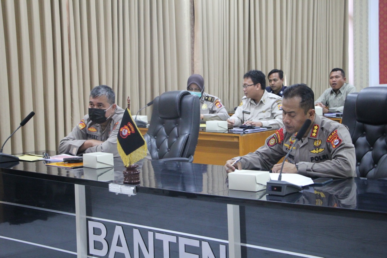 Polda Banten Ikuti Zoom Metting Rapat Analisis dan Evaluasi Program Quick Wins Persisi