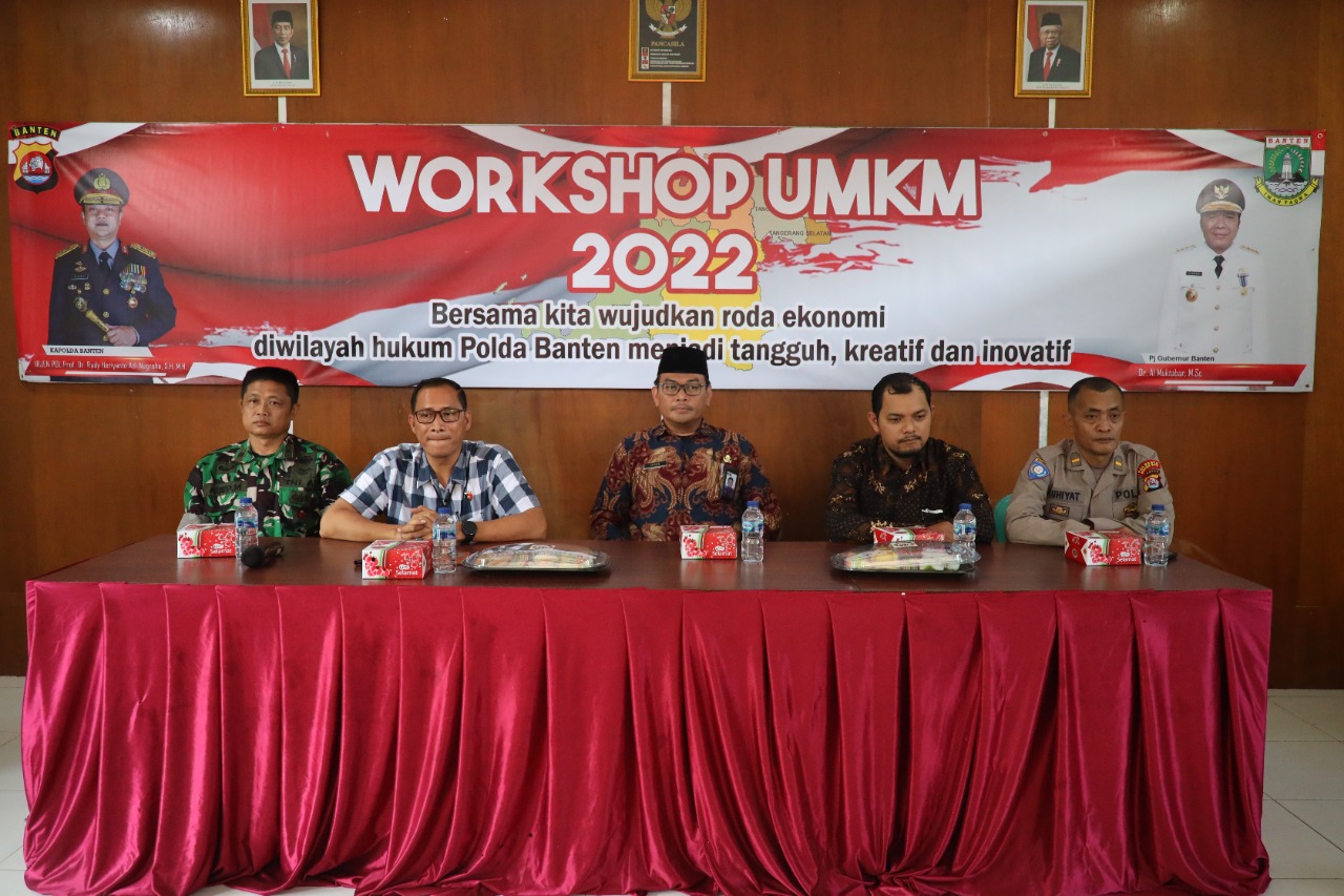 Guna Mensejahterakan Pelaku UMKM Ditreskrimsus Polda Banten Laksanakan Workshop