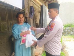 Jumat Berkah, Kapolsek Kopo Polres Serang Berikan Bantuan Sosial