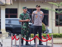 APEL PAGI BERSAMA POLRES ACEH TIMUR,  DANDIM 0104 SEBUTKAN SOLIDARITAS TNI – POLRI SANGAT BAIK.