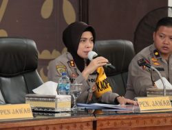 Kapolres Tebo Akbp Fitria M.psi.psi  Membuka Pelatihan  PengamananPil Kades Sentak tahun 2022 DiKab. Tebo