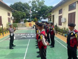 Siswa Latja SPN Polda Banten Terima Materi Lapangan Dari Polsek Ciruas