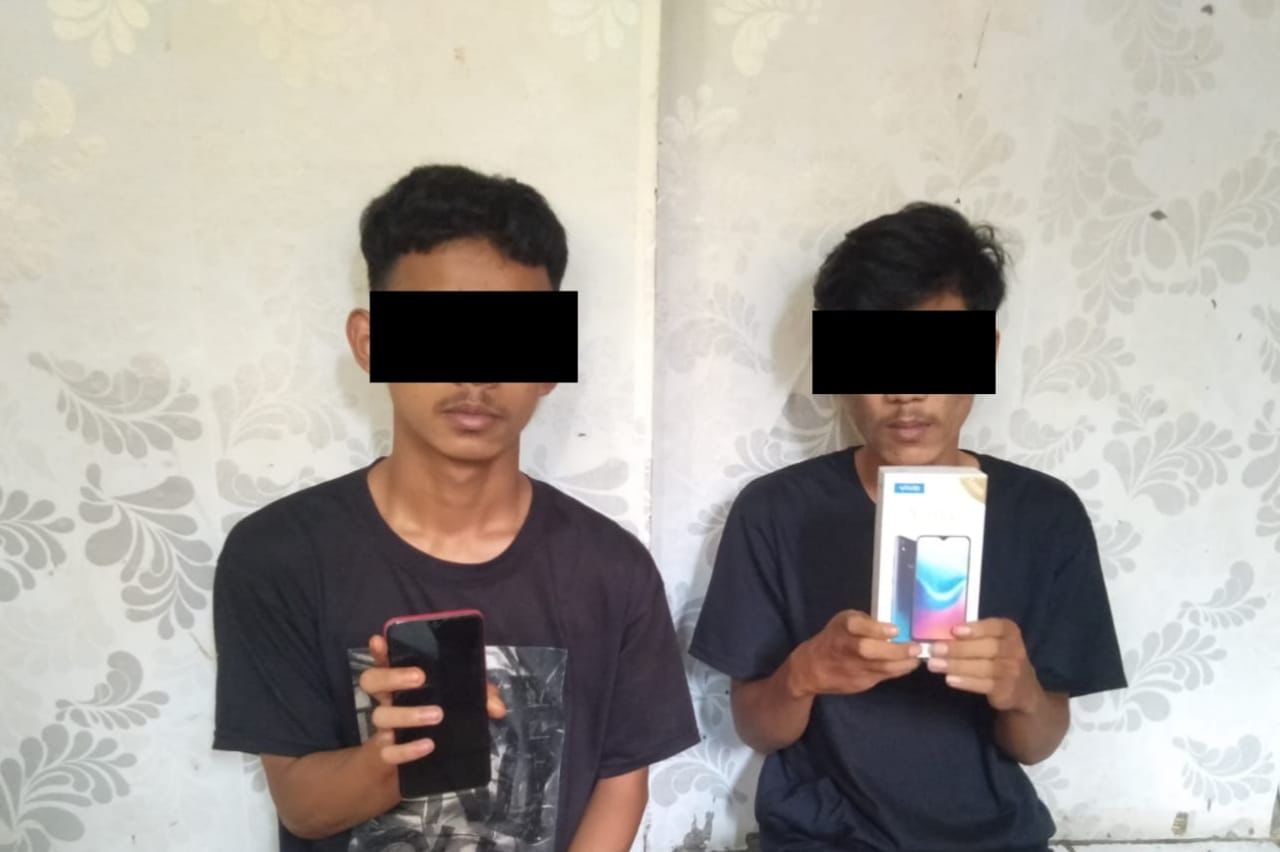 Dua Pelaku Jambret Handphone Berhasil Diamankan Unit Reskrim Polsek Cipanas Polres Lebak