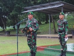 Dandim 0421/LS Menjadi Irup Pelaksanaan Upacara Bulanan