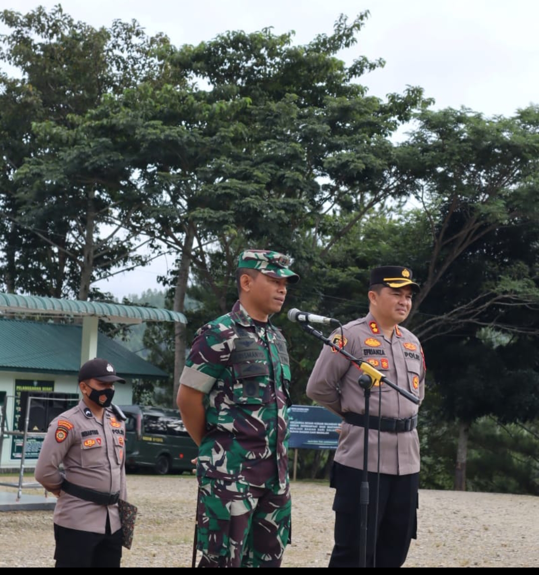 HUBUNGAN SINERGITAS TNI-POLRI – POLRES DAN KODIM 0113/ GAYO LUES LAKSANAKAN APEL BERSAMA