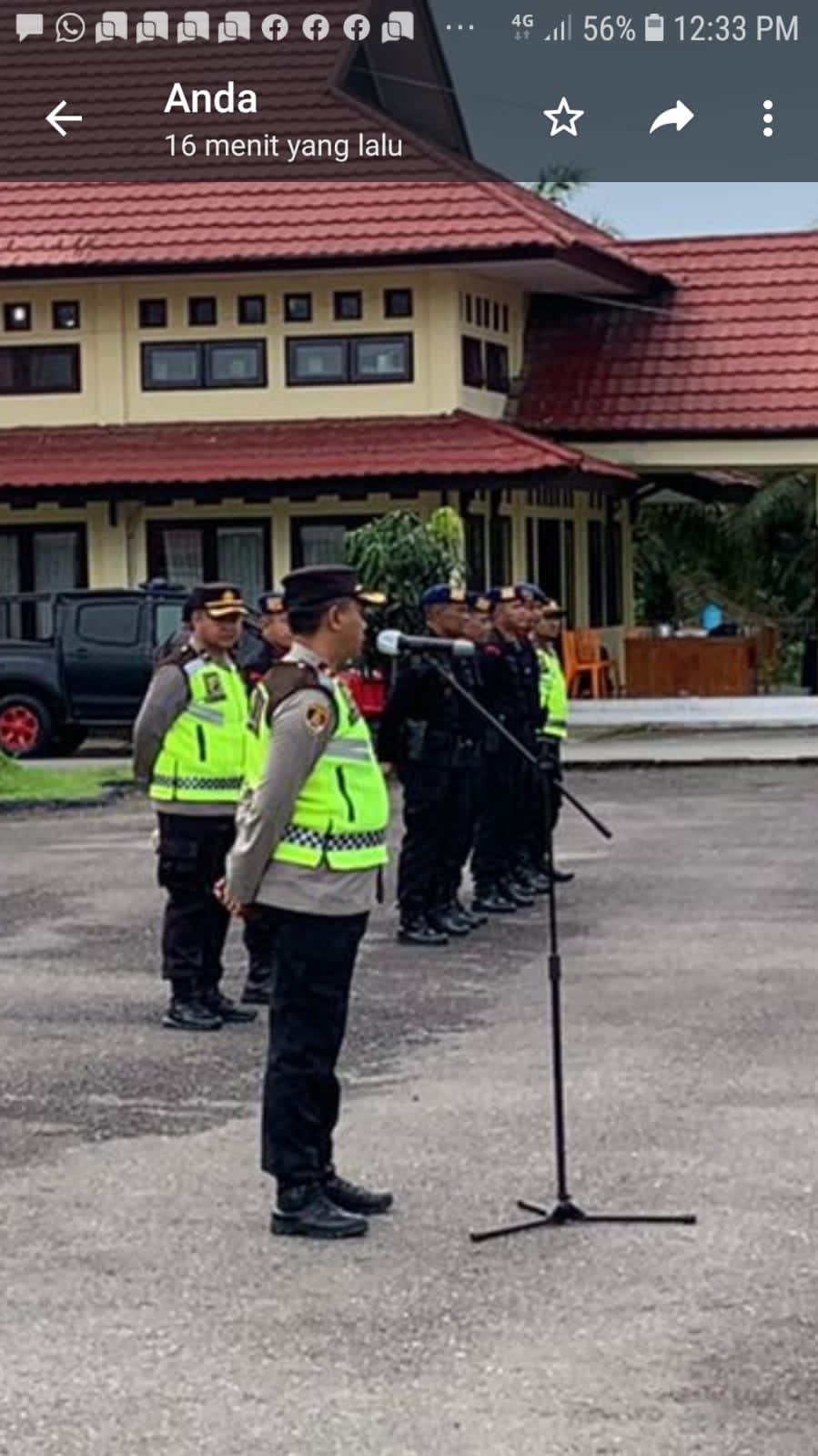 Wakapolres Tebo Kompol Deni Mulyadi SE Pimpin Apel Pergeseran Pasukan  BKO Brimob Yon B Dan Yon C Dalam Rangka  Pengamanan Pilkades  Serentak Kab. Tebo 2022