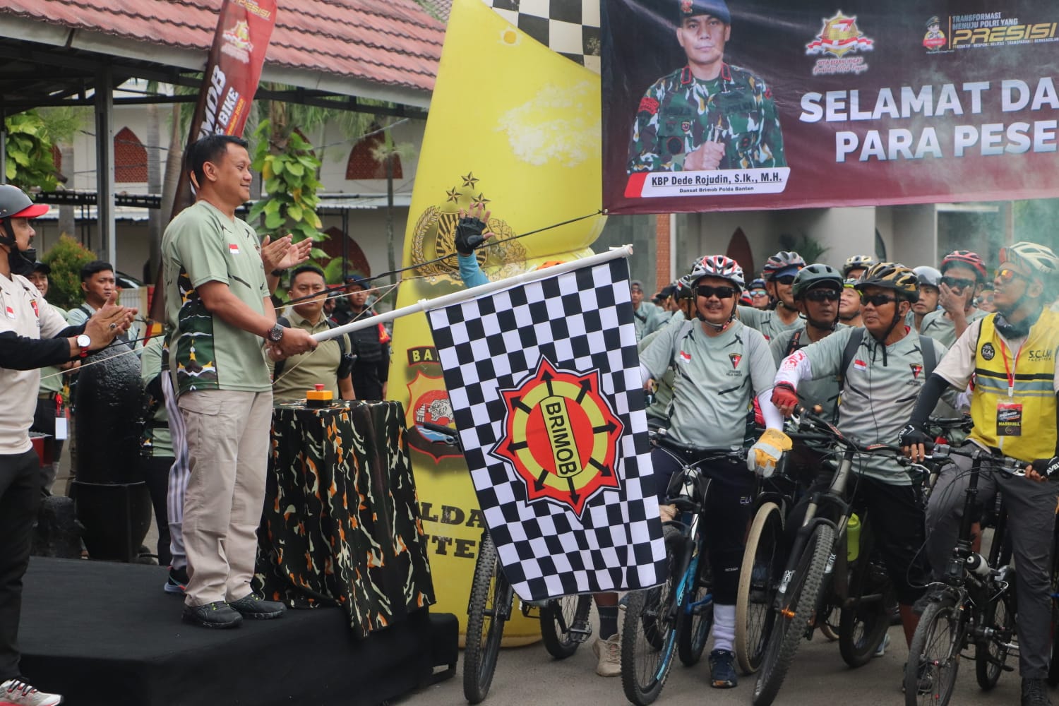 Peringati HUT Korps Brimob Ke-77 Satbrimob Polda Banten Gelar Adventure dan Fun Bike