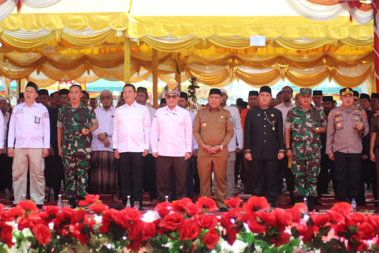 BERSAMA FORKOPIMDA – DANDIM ABDYA SAMBUT KUNKER WAMENTAN RI