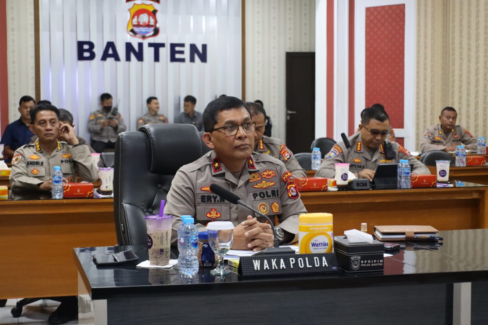 Tingkatkan Kepercayaan Publik, Polda Banten Ikuti Anev Program Quick Wins Presisi