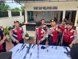 TINGKATKAN KEMAMPUAN PERSONEL – SAT SAMAPTA POLRES SUBULUSSALAM LATIHAN TEHNIK BONGKAR PASANG SENPI