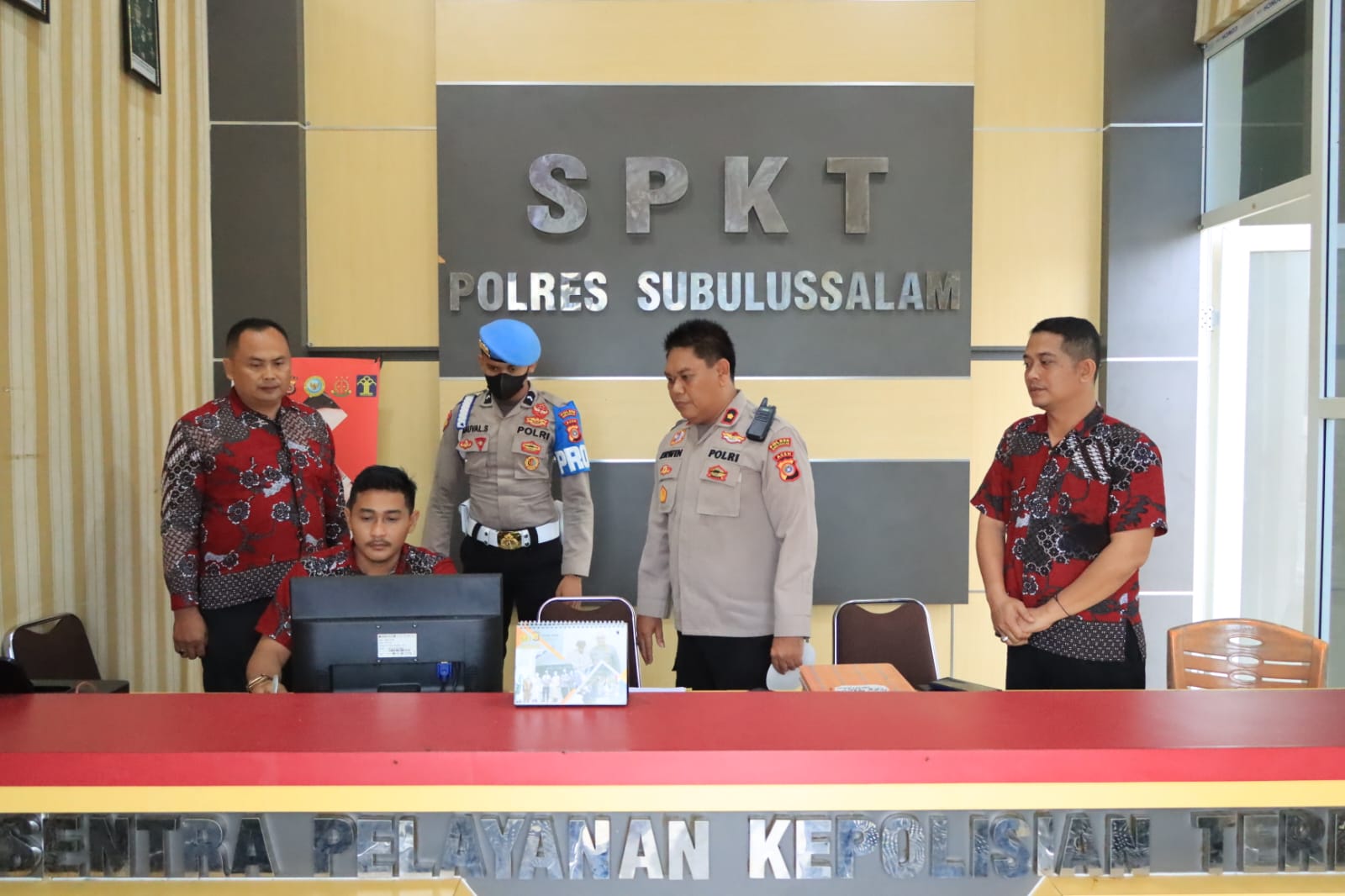 KAPOLRES SUBULUSSALAM CEK RUANG SPKT – BEGINI PESAN KAPOLRES