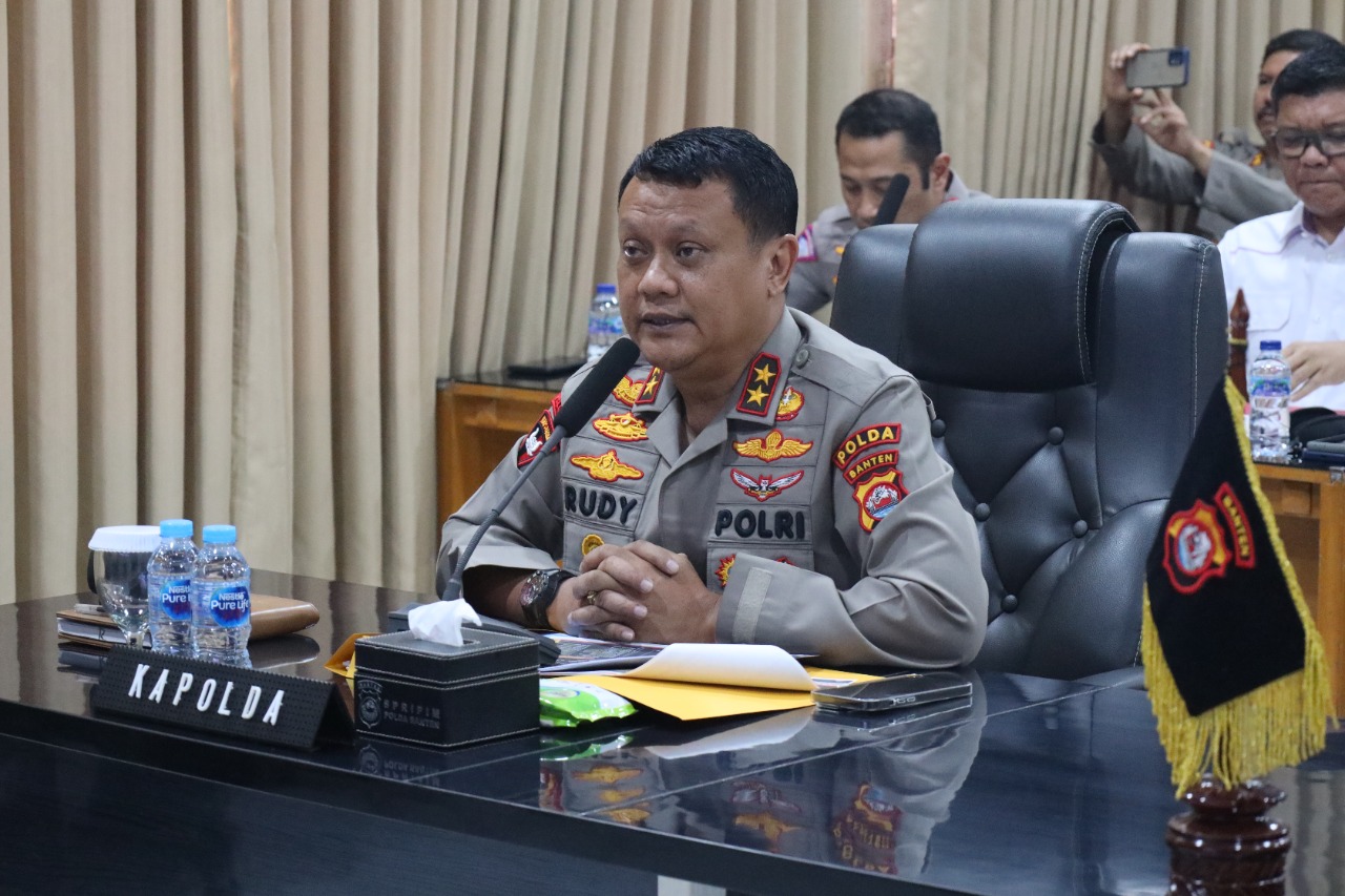 Polda Banten Gelar Anev Mingguan Terkait Gangguan Kamtibmas