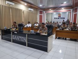 Polda Banten Gelar Anev Mingguan, Angka Laka Lantas Mengalami Kenaikan