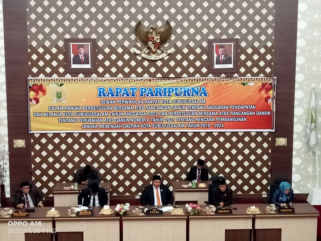 DPRK FRAKSI HANURA – APBK TAHUN ANGGARAN 2023 ADA TIGA DIREKOMENDASIKAN KEPADA BAPAK WALI KOTA AGAR DIMAKSIMALKAN