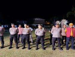 Kabag Ops Polres Merangin Pimpin Apel Ops PEKAT II SIGINJAI 2022 Malam Pertama