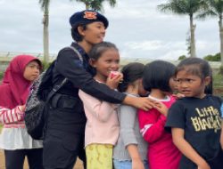 Upaya Polri Kembalikan Senyum Anak-anak dan Ibu-ibu Korban Gempa Cianjur