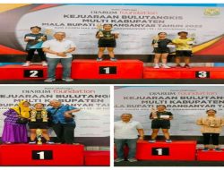 Putri Merangin Ferysa 12 tahun, Sabet 3 Juara 1 di KEJURKAB Piala Bupati Karang Anyar Jawa Tengah.