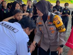 Sebanyak 47 Kontigen Federasi  Olaraga Karate Indonesia (Forki) kab.Tebo Di Lepas oleh Kapolres Tebo Akbp Fitria Mega M.psi.psi Dan pj Bupati Tebo H.Aspan ST Akan Mengikuti Kejuaraan Karate Propinsi Jambi