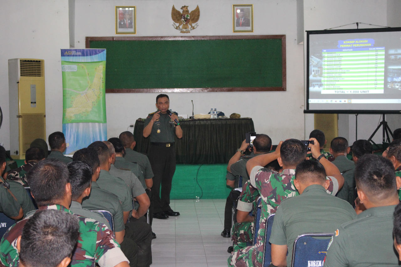 Korem 064/ MY Bekerjasama Dengan Perumahan Bumi Harapan, Siapkan 1000 Unit Rumah Untuk Prajurit