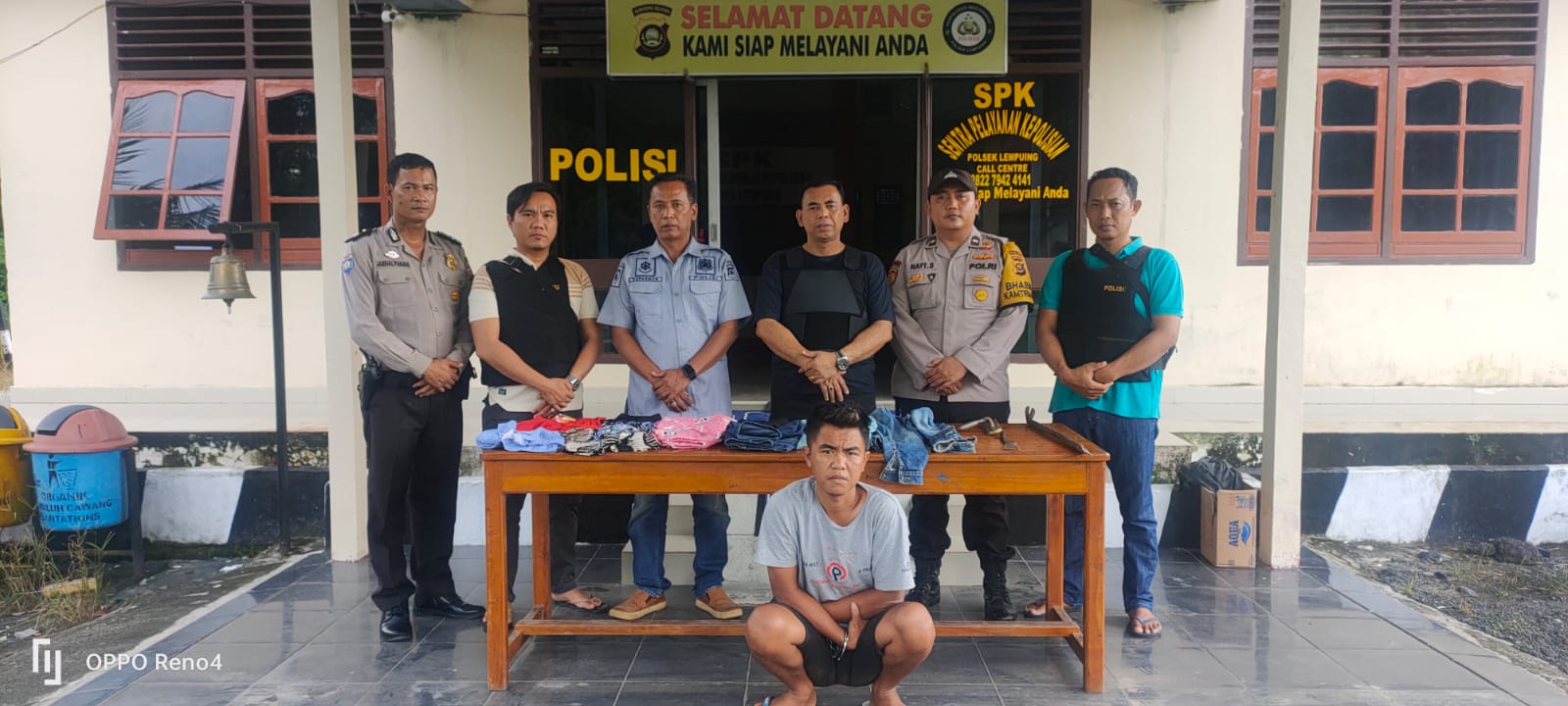 Tim Macan Komering Polsek Lempuing Polres OKI Berhasil Ungkap Kasus Tindak Pidana  Pencurian (CURAT)