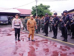 POLRES PIDIE – GELAR APEL KESIAPAN PENGAMANAN 4 DESEMBER DAN PELAKSANAAN PORA KE XVI TAHUN 2022 KABUPATEN PIDIE