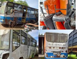 PENAMPAKAN –  BUS SEKOLAH KOTA SUBULUSSALAM PADATI SPBU