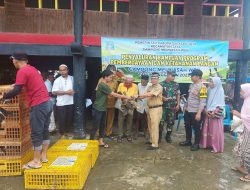 POLSEK JAYA BERSAMA KORAMIL LAMNO KOMPAK KAWAL –  PENYALURAN BANTUAN PROGRAM KETAHANAN PANGAN