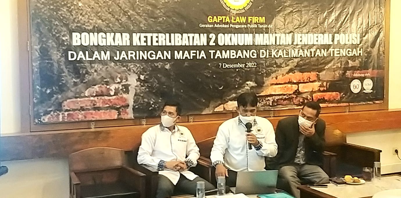 GAPTA Gandeng LCKI Ungkap Mafia Tambang Kalteng Ada Keterlibatan 2 Oknum Mantan Jenderal Polisi