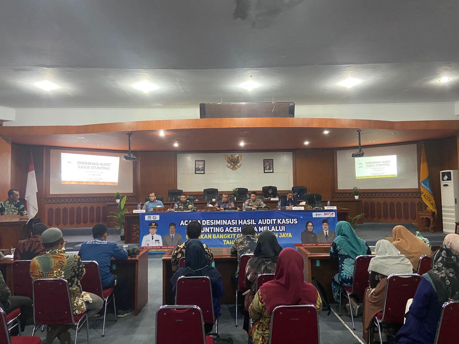 KAPOLRES ACEH JAYA DIWAKILI KASATBINMAS – HADIRI RAPAT AUDIT KASUS STUNTING